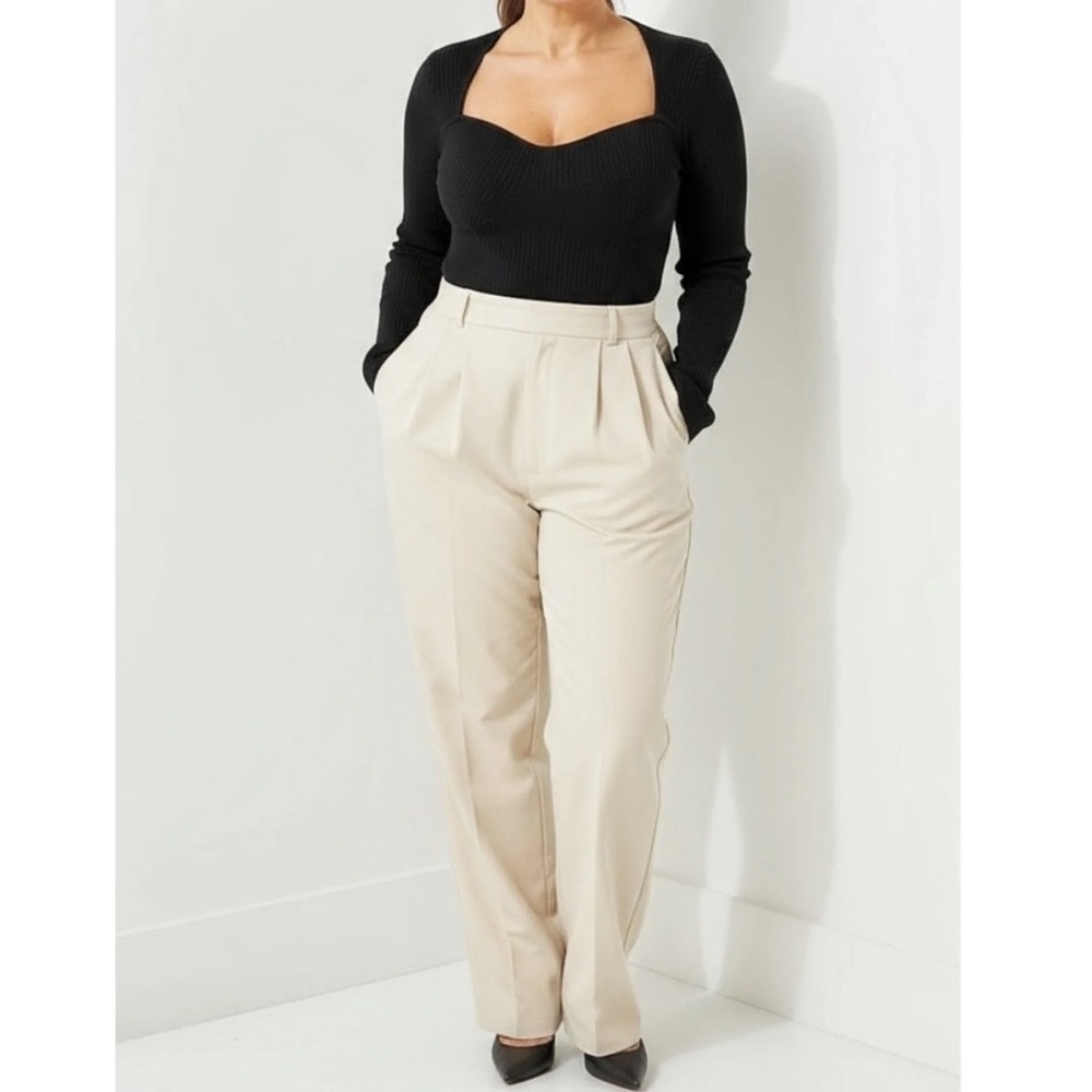 Reformation Black Ribbed Sweater - Picture 3 of 15